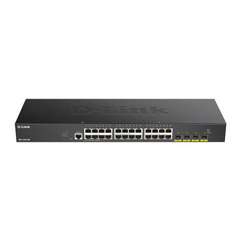 D-Link | Stackable Smart Managed Switch with 10G Uplinks | DGS-1250-28X/E | Web managed | Rackmountable | 10/100 Mbps (RJ-45) po